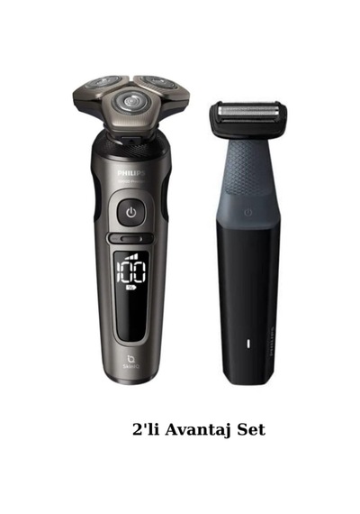 Philips Shaver S9000 Prestige Skinıq Islak Ve Kuru Elektrikli Tıraş Makinesi + Vücut Tıraş Makinesi Seti 3 - 4 Saat Philips Shaver S9000 Prestige Skinıq Islak Ve Kuru Elektrikli Tıraş Makinesi + Vücut Tıraş Makinesi Seti 3 - 4 Saat