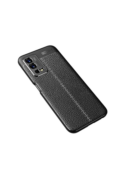Oppo A55 4G Kılıf Zore Niss Deri Desenli Silikon Kılıf