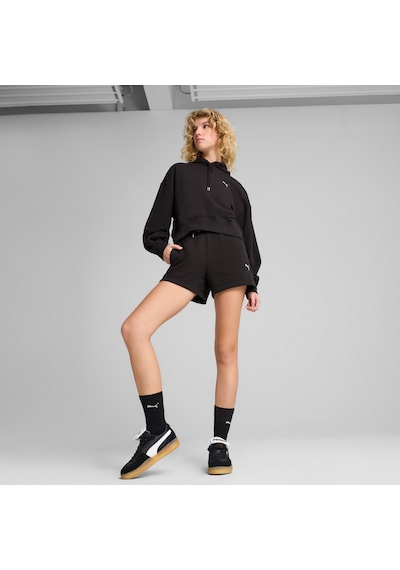 Puma Wardrobe Essentials Relaxed Kadın Siyah Sweatshirt 629746 Siyah