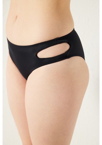 Penti Basic Kesik Detaylı Siyah Bikini Altı