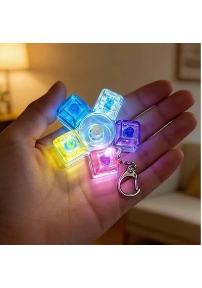 Mekanik Switch Klavye Stres Çarkı - Renkli Tuşlu Fidget Oyuncak Çok Renkli