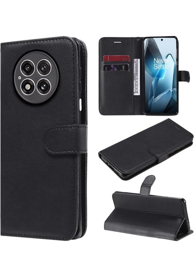 Oneplus 13 Cüzdanlı Ve Standlı Kapaklı Deri Kılıf Siyah Al4232