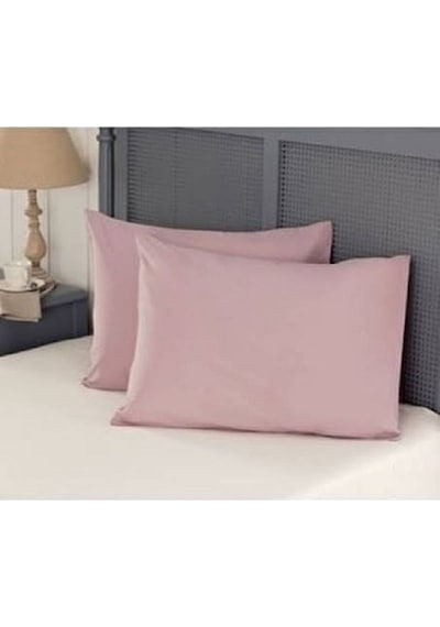 Valezium 2 Adet Gül Kurusu Fermuarlı 50x70 Cm Yastık Kılıfı Gül Kurusu