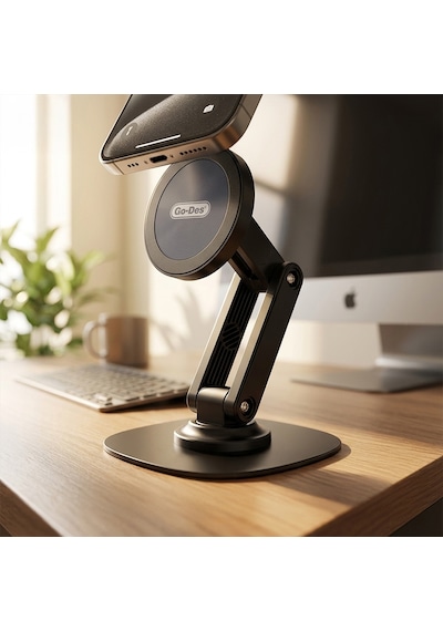 Go Des Gd-hd282 Taşınabilir Katlanabilir 360 Dönebilen Magnetik Stand Siyah