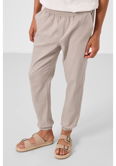 Tommylife Taş Standart Fit Dokuma Hafif Esnek Chino Erkek Pantolon - 82176 Taş