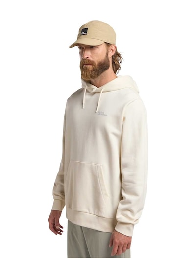 Jack Wolfskın Jack Wolfskin Essential Hoodie Erkek Beyaz Sweatshirt 5127 Beyaz