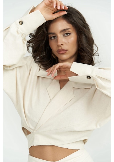 Mai Collection Mai Studios Co. Asos Bej Gömlek Etek Takım Bej
