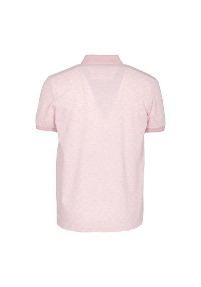 Erkek Polo Yaka Tişört Nar Çiçeği Dokulu Slim Fit Ribanalı Kol T-shirt Ncs Jeans 1250-nar Çiçeği Narçiçeği