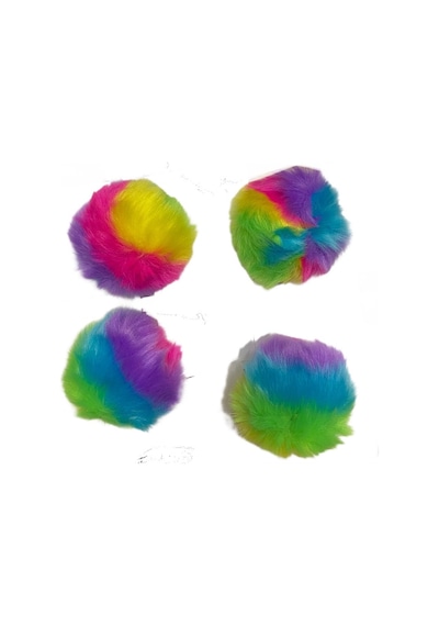 Catlife Tüylü Rainbow Top Kedi Oyuncağı 8 CM