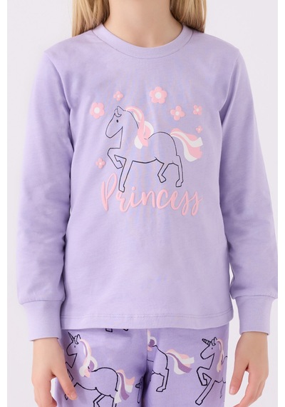 Rolypoly Kız Çocuk Mor Pijama Takımı Rp3477-c-v2 Mor