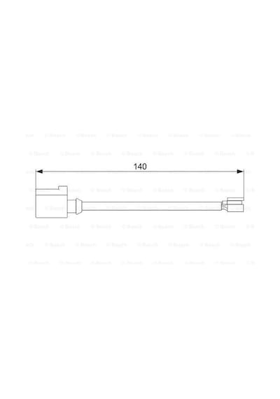 Porsche Cayenne 3.0d 2011-2017 Bosch Arka Balata Fişi 140mm