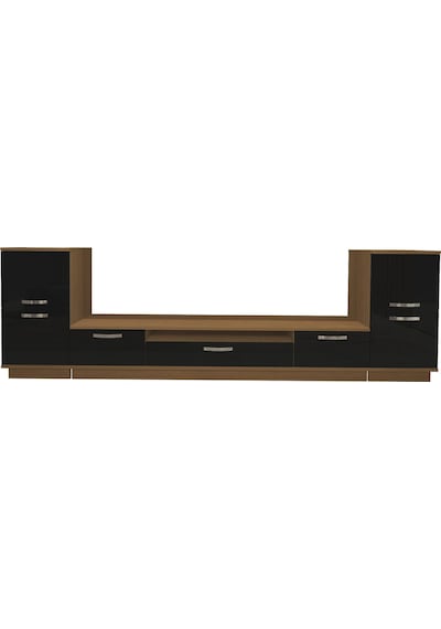 Decoraktiv Trendstyle On2 Mdf Tv Ünitesi Tv Sehpası Ceviz - Siyah