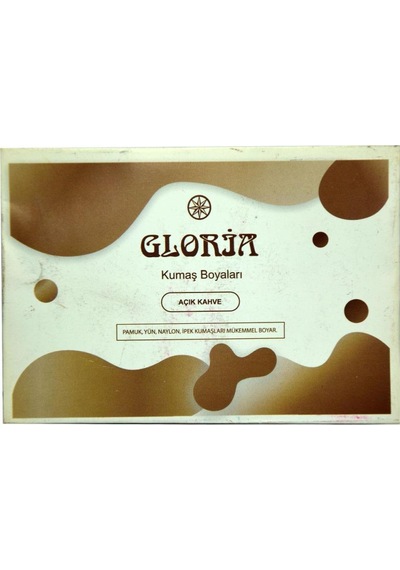 Gloria Kumaş Boyası Açık Kahverengi 10Gr Pamuk Yün Naylon İpek