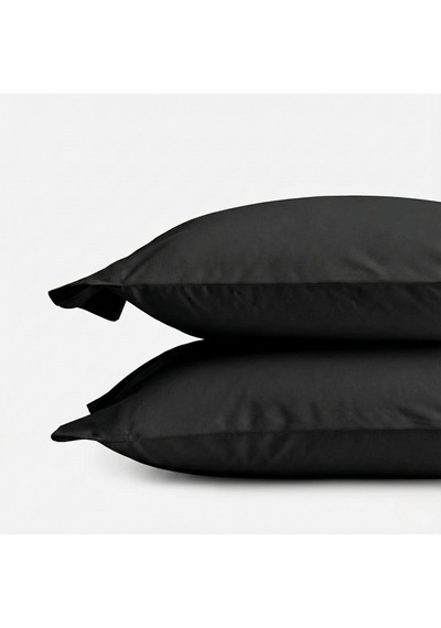 Prime Sleeks %100 Pamuk Yastık Kılıfı 2 Adet - Siyah - 50x70cm Siyah