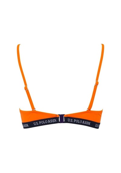 U.S. Polo Assn. Kadın Turuncu Geniş Üçgen Bikini Üst 21501