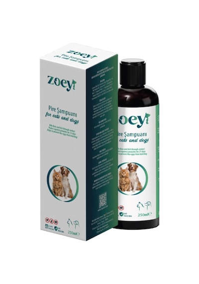 Zoey Kedi ve Köpekler İçin Pire Şampuanı 250 ML