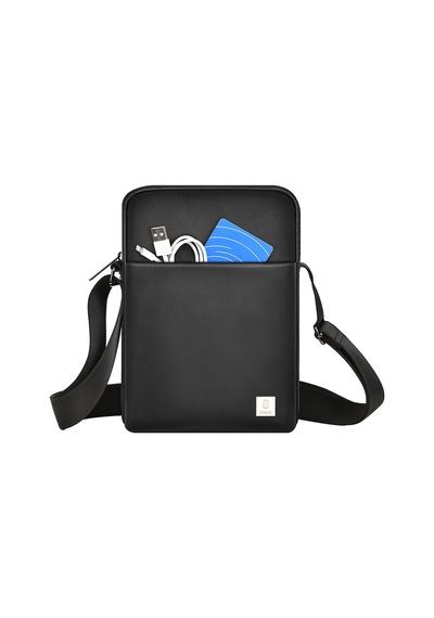 Wiwu Hali Serisi Sling 1680d Su Geçirmez Polyester Kumaş Çapraz Askılı Vücut Çantası Siyah