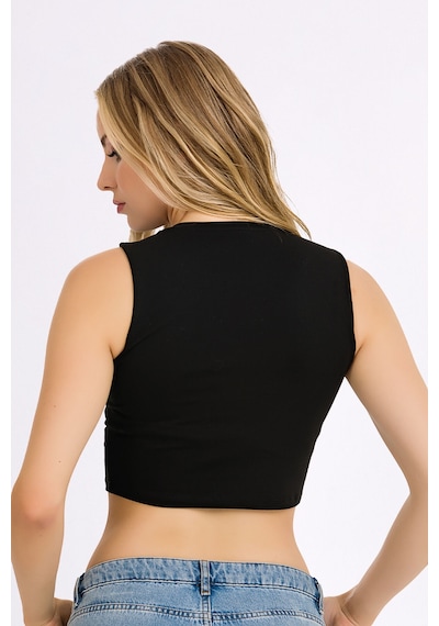Fanilam İlke Kadın Elestan Kolsuz Crop -pamuklu Şık Ve Rahat Yarım Atlet Body 2 Adet Siyah Fanilam İlke Kadın Elestan Kolsuz Crop -pamuklu Şık Ve Rahat Yarım Atlet Body 2 Adet Siyah