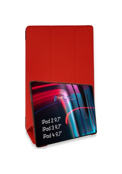 İpad 4 9.7 Kılıf Tablet Smart Kılıf - Kırmızı Diğer
