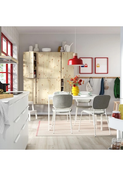 Ikea Beyaz Modern Yemek Masası - Açılır Yemek Masası
