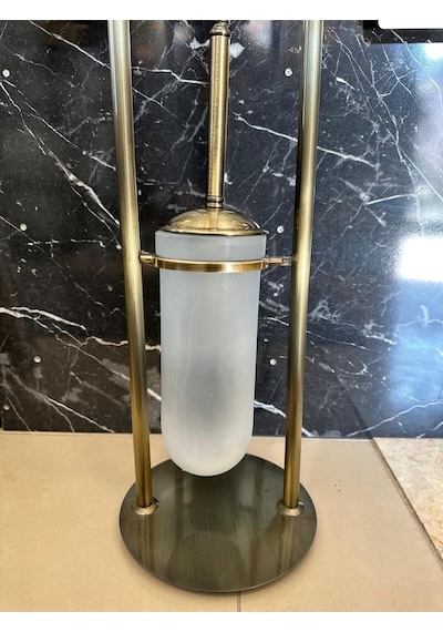 İsaoğlu Yapı Antik Gold Ayaklı Tuvalet Kağıtlığı Ve Klozet Fırçası Vintage Tasarım Pirinç Malzeme Antik Fırça Gold