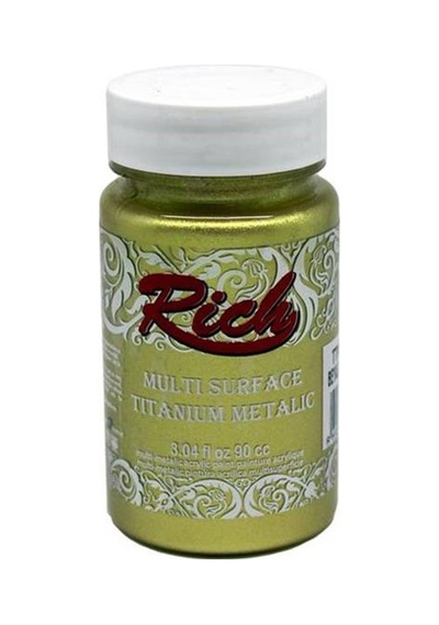 Rich Multi Titanium Metalik Renkler Akrilik Boya 90 CC Beyaz Altın