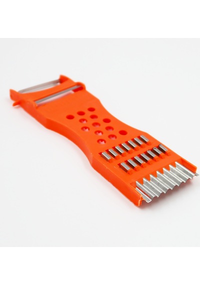 Turuncu 5 Fonksiyonlu / Çok Amaçlı Plastik El Rendesi & Soyacak 14 Cm Plastik Diğer