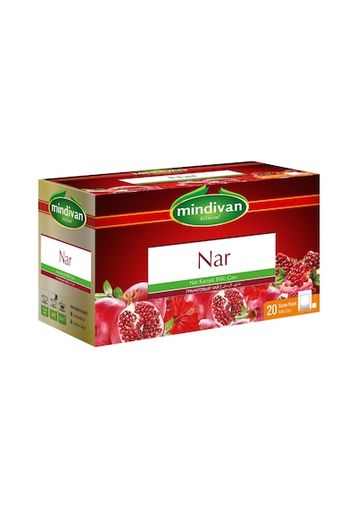 Mindivan Nar Karışık Bitki Süzen Poşet Çay 20'li