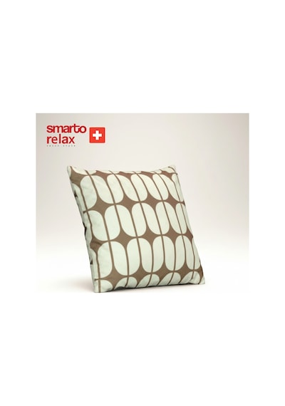 Smarto Relax Içi Dolgulu Kırlent 45x45 Cm Kare Salon & Berjer Kırlenti - Smr-kır-029 Beyaz - Kahverengi