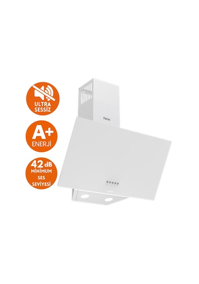 Afm Tech & Ferre FM7701 + FM2201 + D087-SA  Alfa Sessiz Turbo Dijital Beyaz Ankastre Set