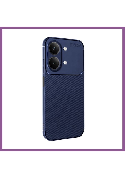 Ren.ga.renk Vivo Y05 Auto Focus Karbon Kapak - Lacivert Rengaren