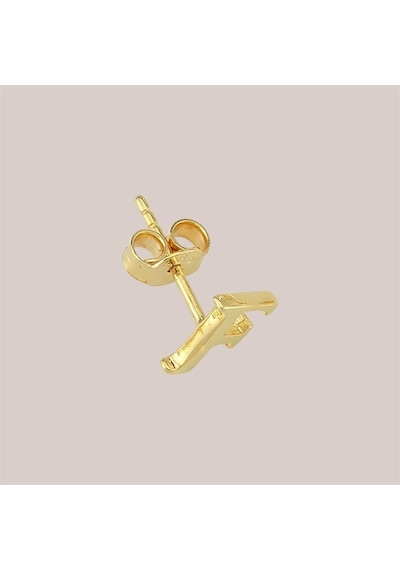 Goldkupe 14 Ayar Altın F Harf Küpe 0,43 Gr-1363