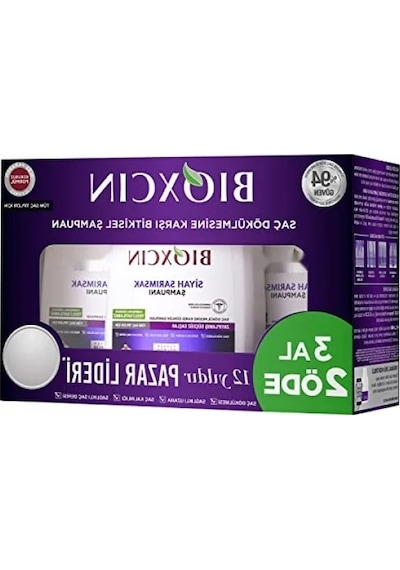 Siyah Sarımsak Şampuan - Saç Dökülmesine Karşı Güçlendirici Formül, 3 X 300 Ml Beyaz