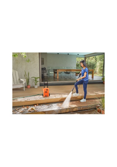 Black + Decker Black + Decker 1650w 120bar/1740 Psı Basınçlı Yıkama Makinesi Siyah Turuncu