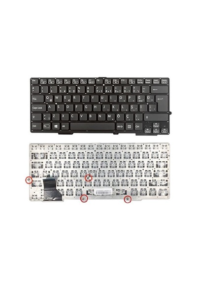 Sony Vaio S13 Sve-13 Sve13 Svs13 Svs1311 Svs131 Svs13118 Svs1312 Klavye Siyah Tr