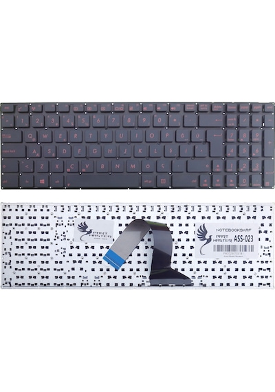 Asus Uyumlu X552L, A550JF, F550JD Klavye (Kırmızı Tuş)