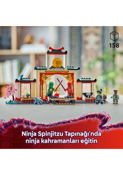 LEGO® NINJAGO® Ninja Spinjitzu Tapınağı 71831 - 4 Yaş ve Üzeri Çocuklar için 4 Minifigür ve Ejderha Modeli İçeren Oyuncak Yapım Seti (158P) LEGO® NINJAGO® Ninja Spinjitzu Tapınağı 71831 - 4 Yaş ve Üzeri Çocuklar için 4 Minifigür ve Ejderha Modeli İçeren Oyuncak Yapım Seti (158P)