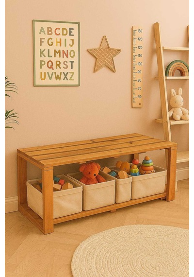 Çok Amaçlı Ahşap Bench Kahverengi Kahverengi