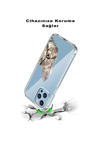 Samsung Galaxy M23 Uyumlu Köşe Korumalı Antişok Kapak Catface Tasarımlı Şeffaf Silikon Kılıf
