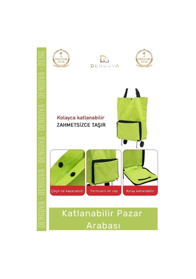 Pazararabası Pratik Kolay Kurulum Katlanabilir Piknik Kamp Deniz Balık Çarşı Market Pazar Arabası