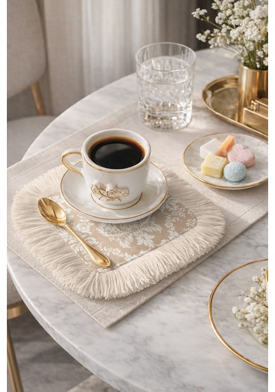 Barok Lüks Saçaklı Servis Kokteyl Peçetesi - Klasik Elegan Vintage Bej Beyaz Bardak Altlığı Mendil Tozlu Kanyon Şeftali Barok Lüks Saçaklı Servis Kokteyl Peçetesi - Klasik Elegan Vintage Bej Beyaz Bardak Altlığı Mendil Tozlu Kanyon Şeftali