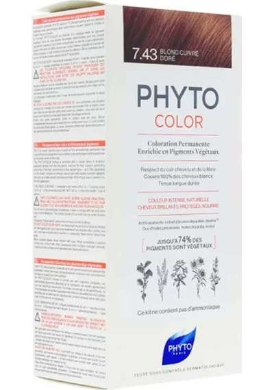 Phyto Phytocolor Bitkisel Saç Boyası 7.43 - Kumral Bakır Dore Yen (415381030)