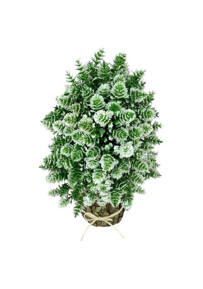 Yapay Çiçek Bonsai Ağacı Beyaz Kozalaklı Kütük Saksıda Dekoratif Yapay Ağaç Bonzai 30 15 Cm