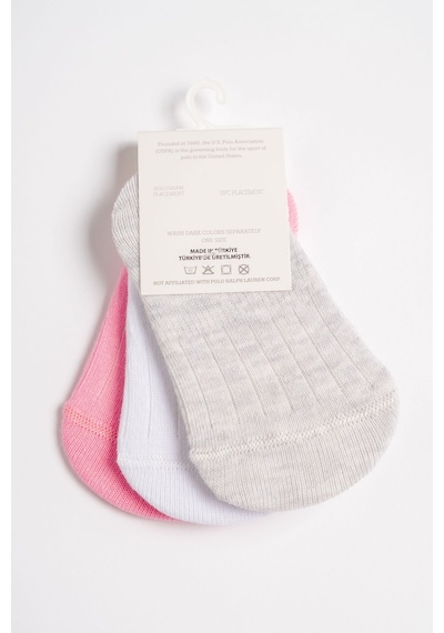 U.S. Polo Assn. U.s. Polo Assn Bebek Kız Bebek Pembebeyazgri Bebek Corap Pembe/beyaz/gri