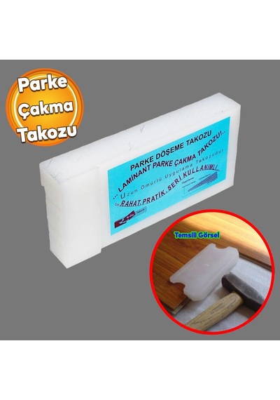 Zemin Parke Döşeme Takozu Beyaz 15 Cm 7 Cm Polyamid Laminant Parke Çakma Takozu