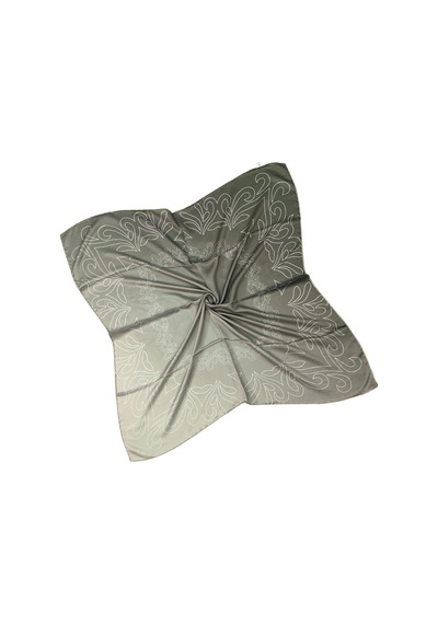 Mim Eşarp Valino Degrade Desenli Şifon Eşarp 90x90 Cm Kum Beji