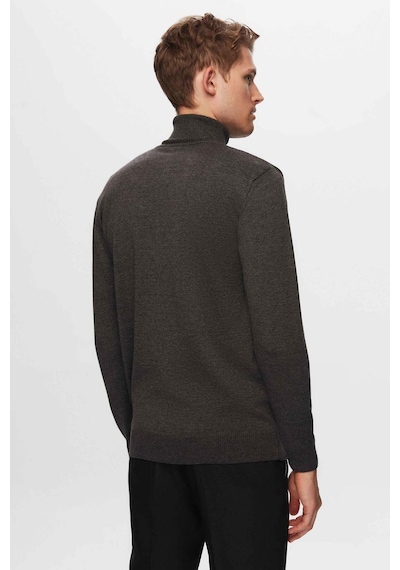 D's Damat Ds Damat Regular Fit Antrasit Pamuk Karışımlı Balıkçı Yaka Triko Kazak 5HF06ORT12007 Antrasit