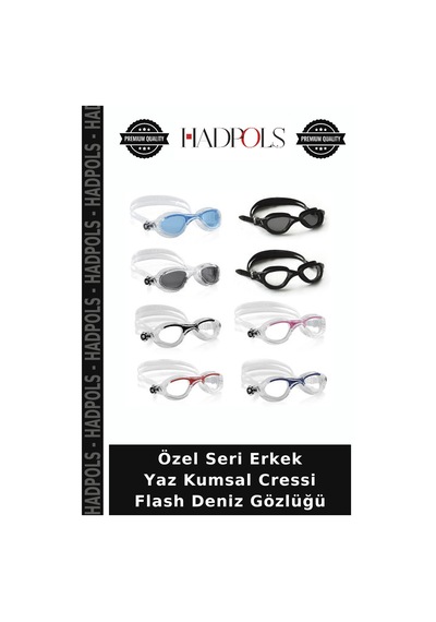 Özel Seri Erkek Yaz Kumsal Cressi Flash Deniz Gözlüğü Clear-clear-red