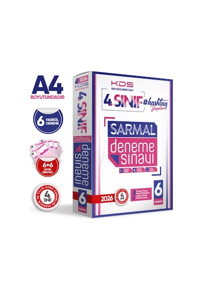 2026 4.sınıf #Hashtag Kazanım Değerlendirme Sınavı 6lı Sarmal Deneme Paketi Türkiye Geneli