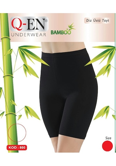Q-En Bayan Bambu Diz Üstü Tayt 800